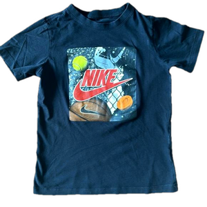 Nike Boys boys cotton shirt sleeve shirt black M